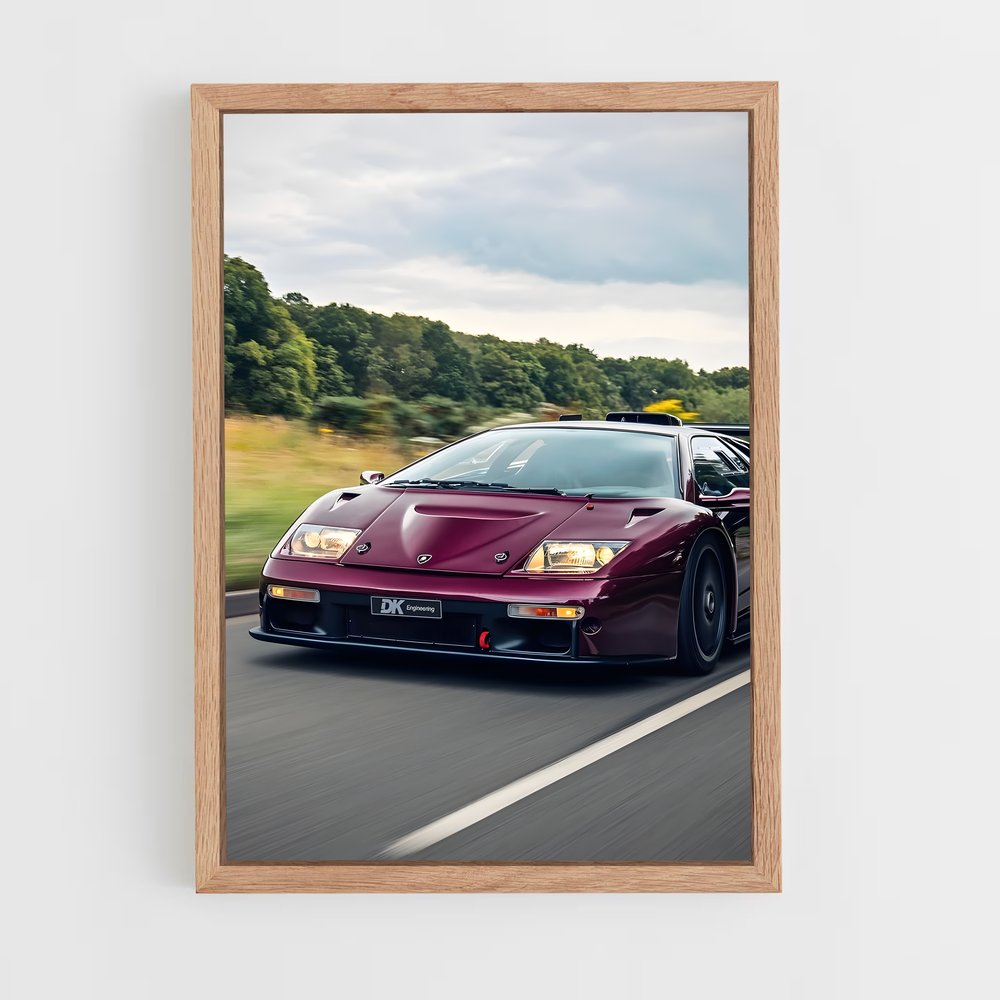 Poster Diablo en Fuite – affiche Lamborghini (vue 4)